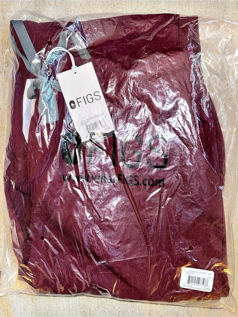 FIGS burgundy set